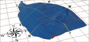 GeoSpectrum - Model 3D składowiska skonstruowany na podstawie pomiarów geodezyjnych oraz badań geofizycznych