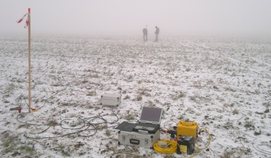 GeoSpectrum - Seismic MASW/MAM/ReMi survey of the ground for foundation and assembly platform of wind turbine